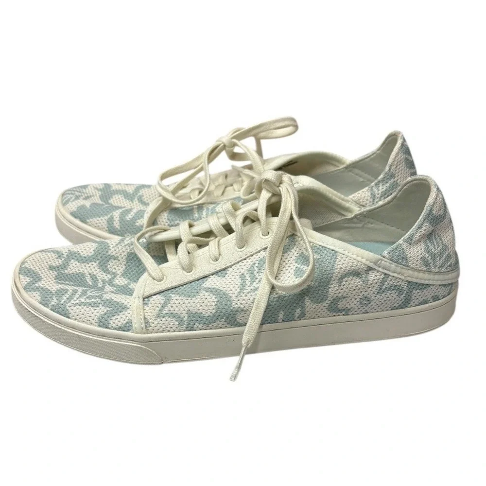 Olukai Pehuea Li Sneakers Island Floral Mesh‎ Vacation Resort Tropical 10